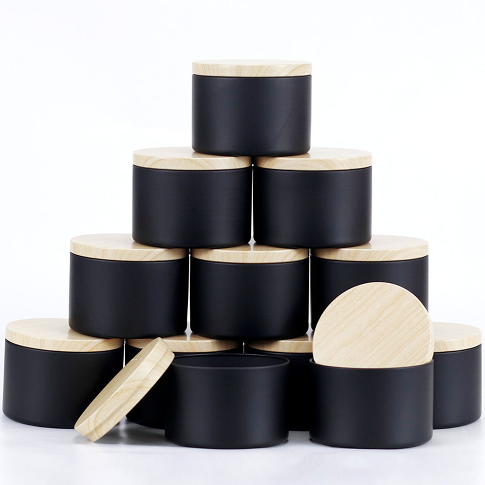 Candle Making Supplies Jars - 24 stks 4 oz Zwarte Kaars