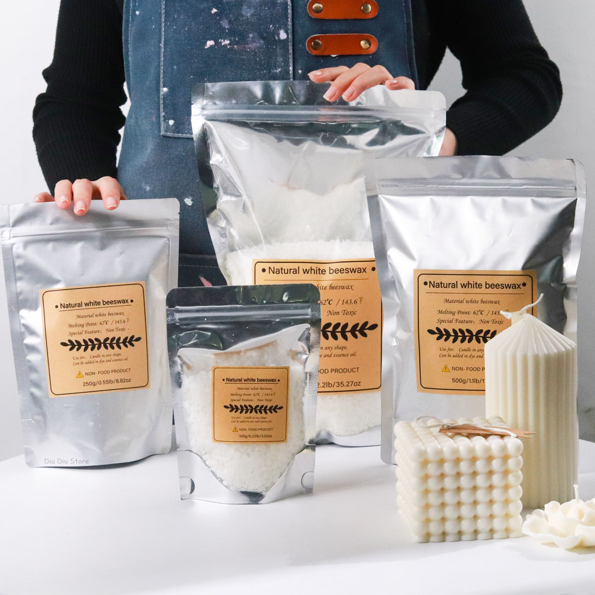 Candle Supplies Bulk - Witte bijenwas puur natuurlijk korrelig geurkaars