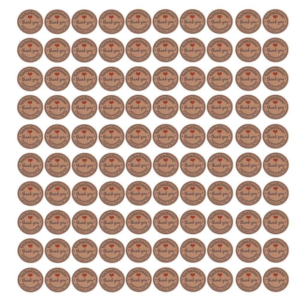 Kraft Hang Tag - 100 stuks prijskaartje bruin handgemaakt hanglabel