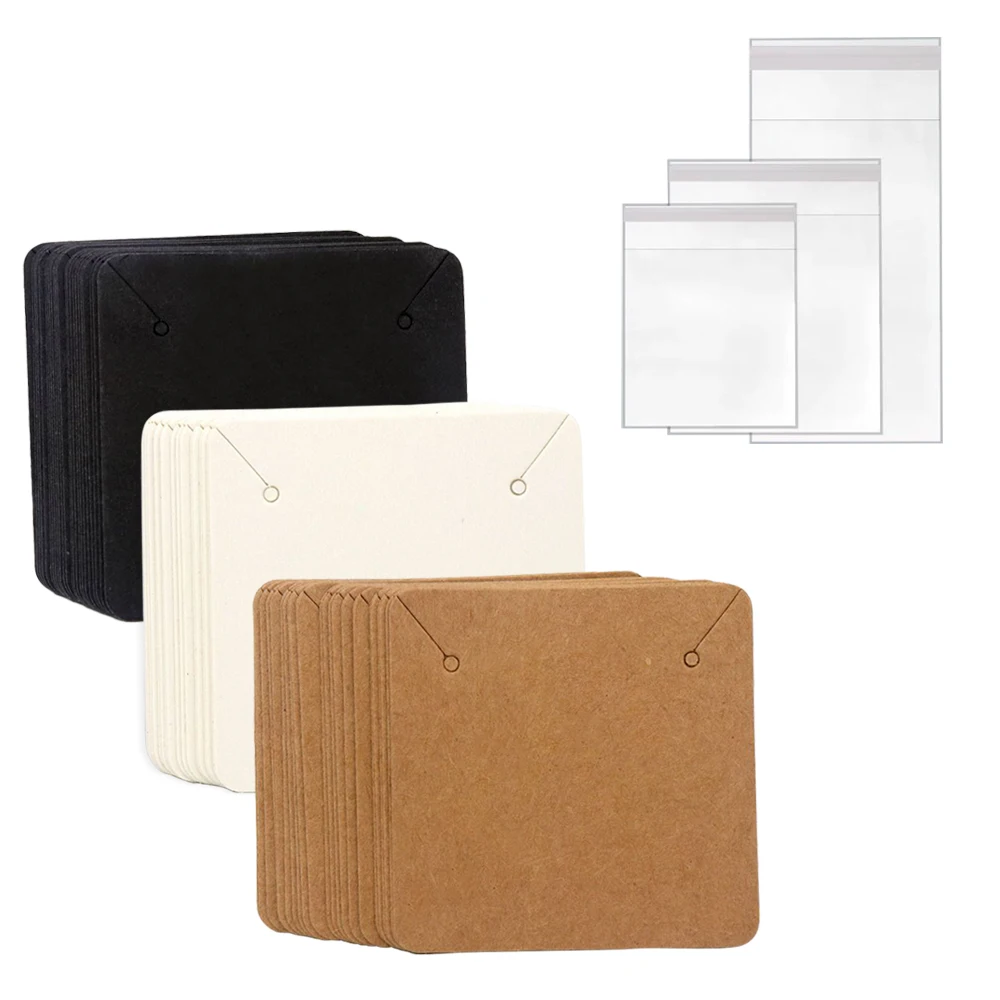 Kraft Hang Tag - 50 STKS 5x5 cm Blanco Kraftpapier