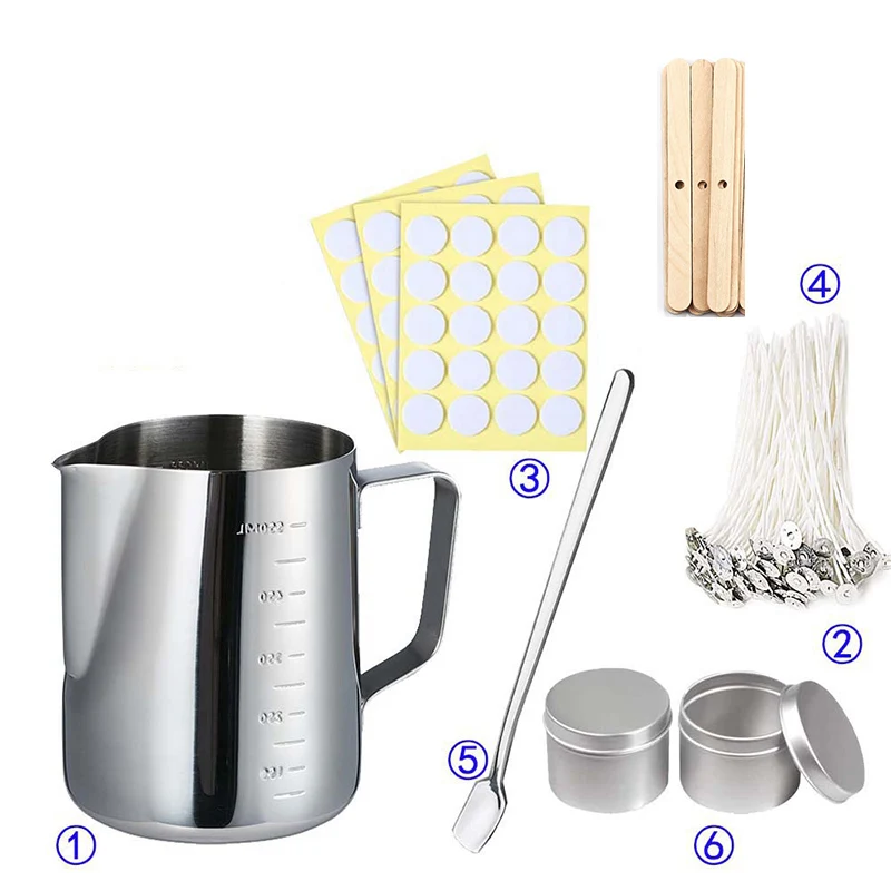 Candle Making Supplies Jars - Kaarsen maken benodigdheden Kit DIY kaarswas