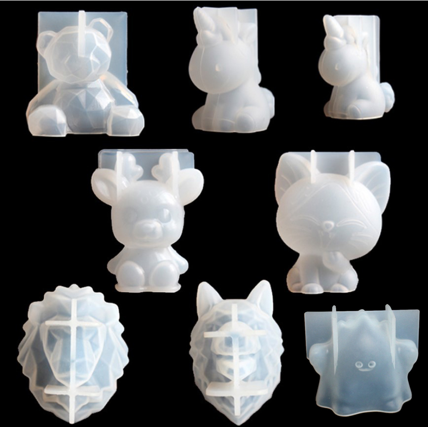 Candle Making Supplies Online - Transparante Eenhoorn Siliconen Epoxyhars Mallen Geometrie