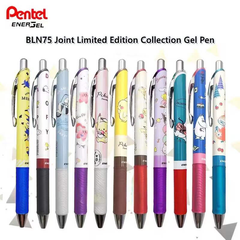 Pentel Pen Energel - 1 Stuks Pentel Bln75 Sneldrogende Zwarte