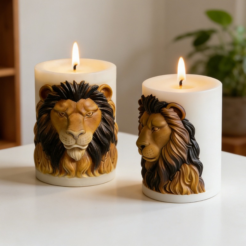 Candle Supplies Luxury - Dieren Leeuw Kaarsenvormen Siliconen Kaarsenvormen Luxe