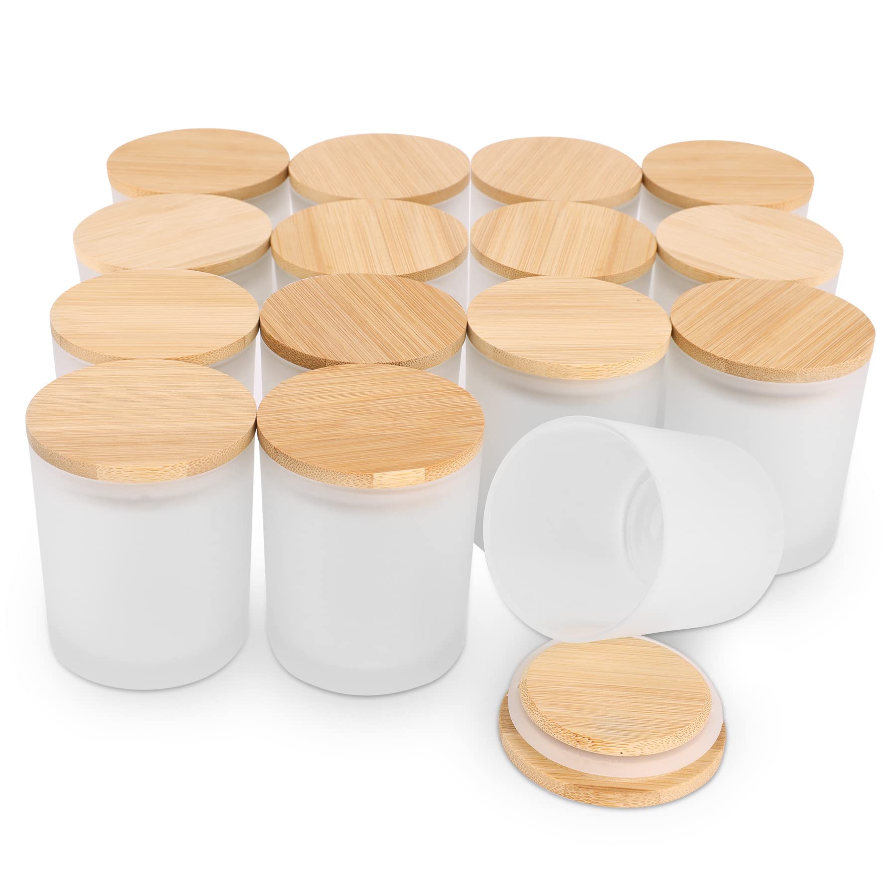 Candle Making Supplies Jars - 6-Pack 6Oz Mat Amber Glazen Kaarsenpot