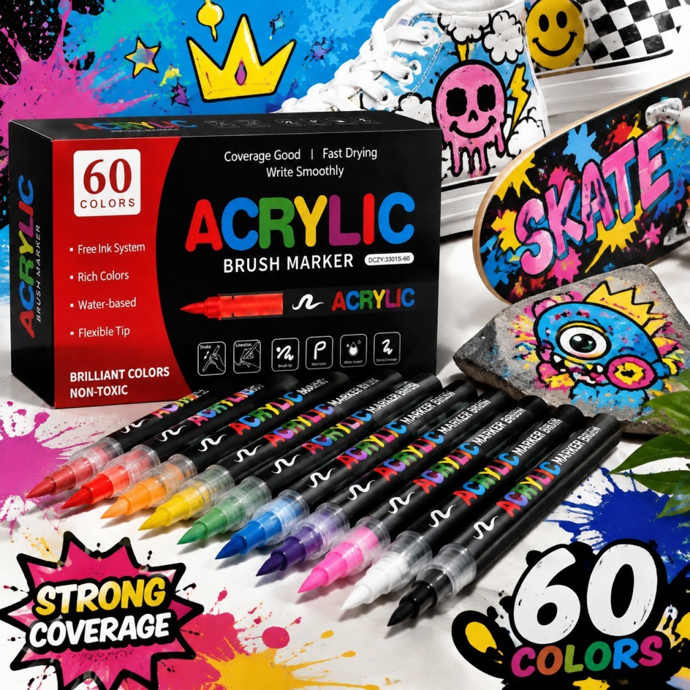 Copic Marker Classic - 12/24/36/48/60 Kleuren Acrylverf Pennen Markers Brush
