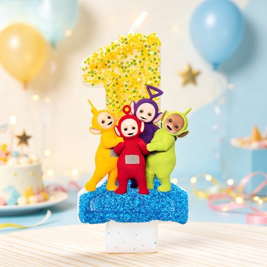 Candle Supplies Bulk - Teletubbies-thema waskaarsen, vierkleurig kaarsenpakket voor de