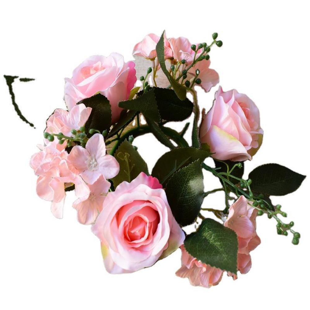 Candle Supplies Luxury - Realistische rozenkrans bloemendecoratie luxe bruiloftstafel centerpiece