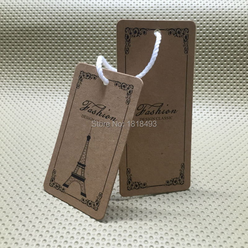 Kleding kraftpapier hang tag/k - Kraft Hang Tag recensie en prijs
