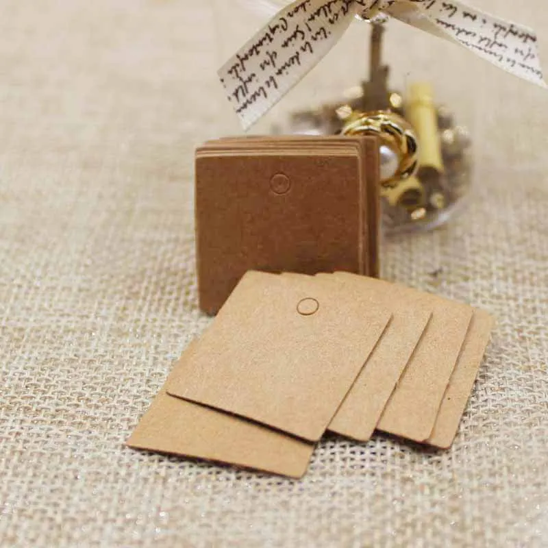 100 stuks 2,5*2,5 cm kleine vi - Kraft Hang Tag recensie en prijs