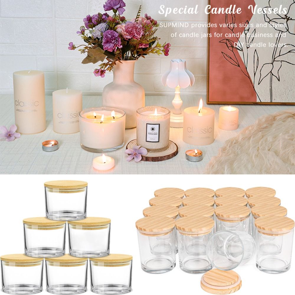 Helder Glazen Kaarspotjes Tran - Candle Making Supplies Jars recensie en prijs
