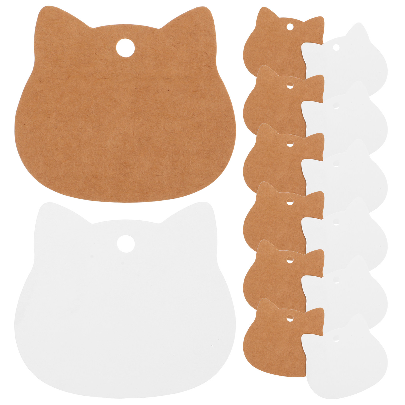 200 stuks kattenkop kraftpapie - Kraft Hang Tag recensie en prijs