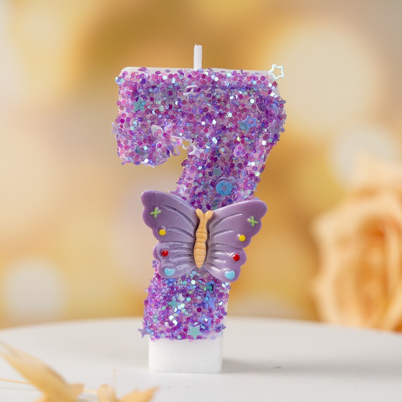 Paarse vlinder nummer 0-9 verj - Candle Supplies Luxury recensie en prijs