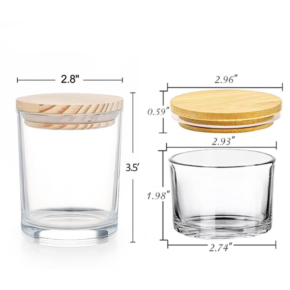 Helderglazen kaarspotten Klein - Candle Making Supplies Jars recensie en prijs