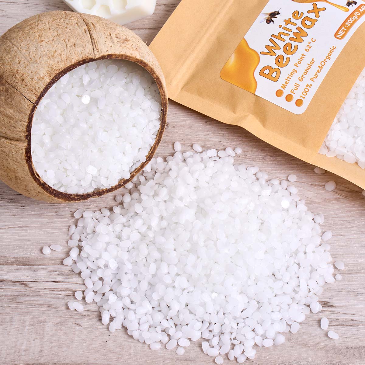 1000g Witte Bijenwas DIY Kaars - Candle Supplies Bulk recensie en prijs