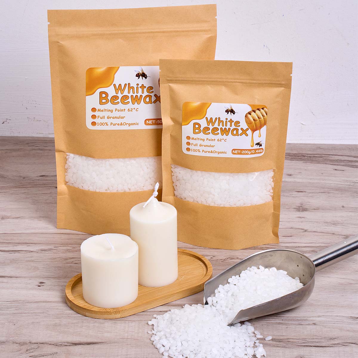 1000g Witte Bijenwas DIY Kaars - Candle Supplies Bulk recensie en prijs