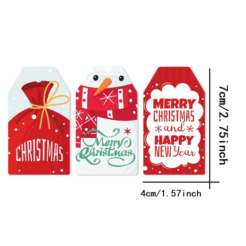 50 stks Kerst Papier Cadeaukaa - Kraft Hang Tag recensie en prijs