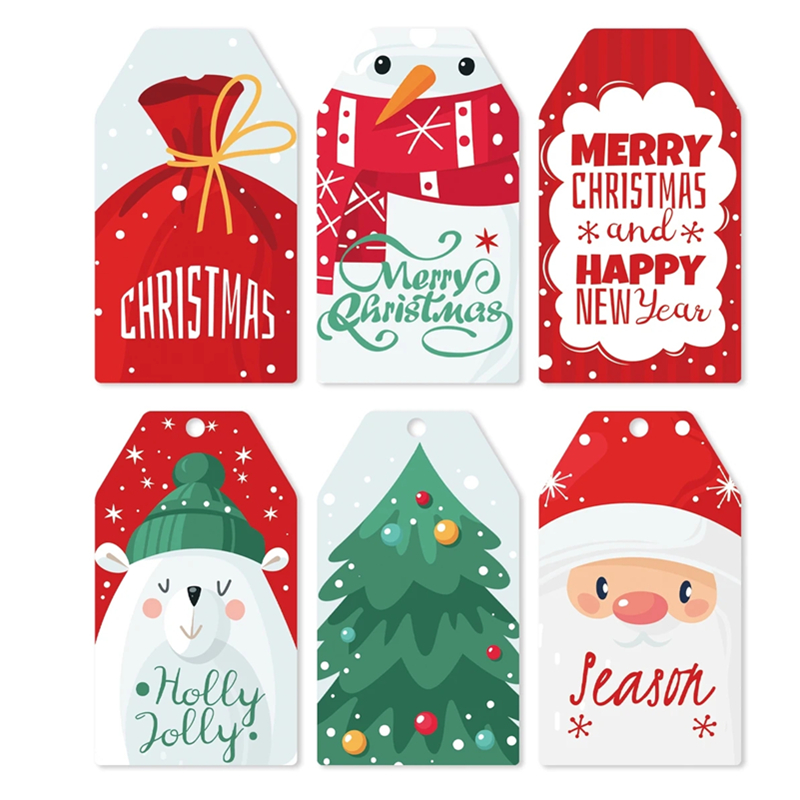 50 stks Kerst Papier Cadeaukaa - Kraft Hang Tag recensie en prijs