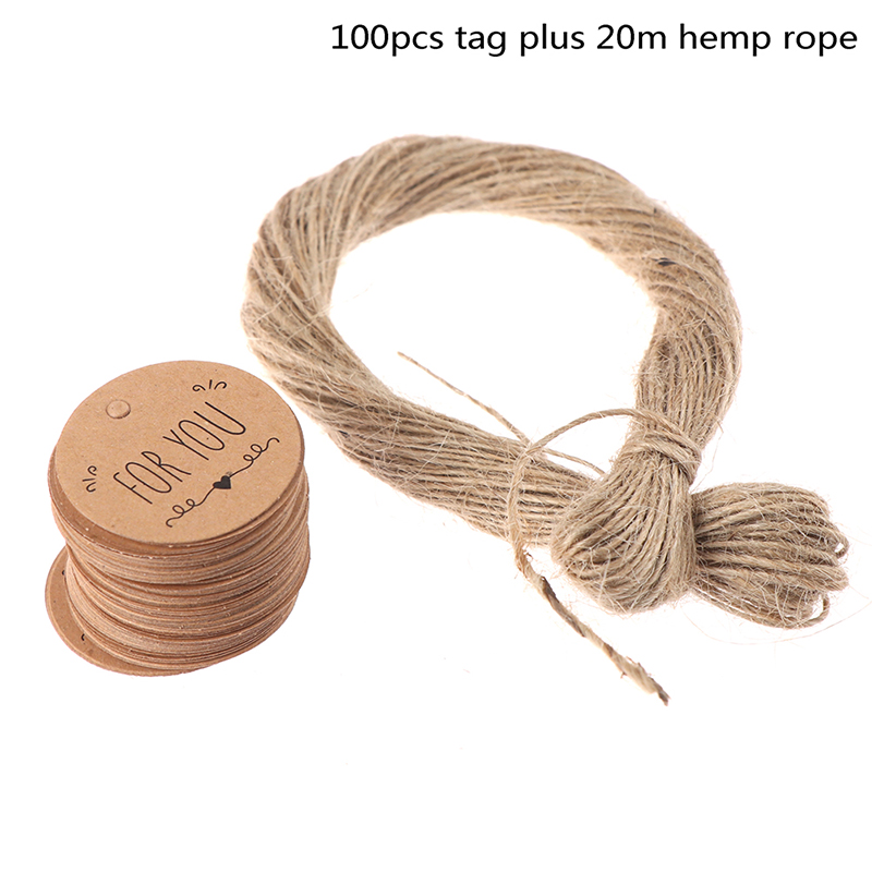 100 stuks kraftpapier hangtags - Kraft Hang Tag recensie en prijs