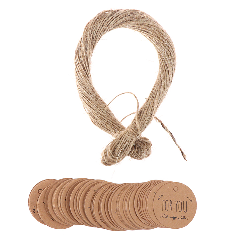 100 stuks kraftpapier hangtags - Kraft Hang Tag recensie en prijs