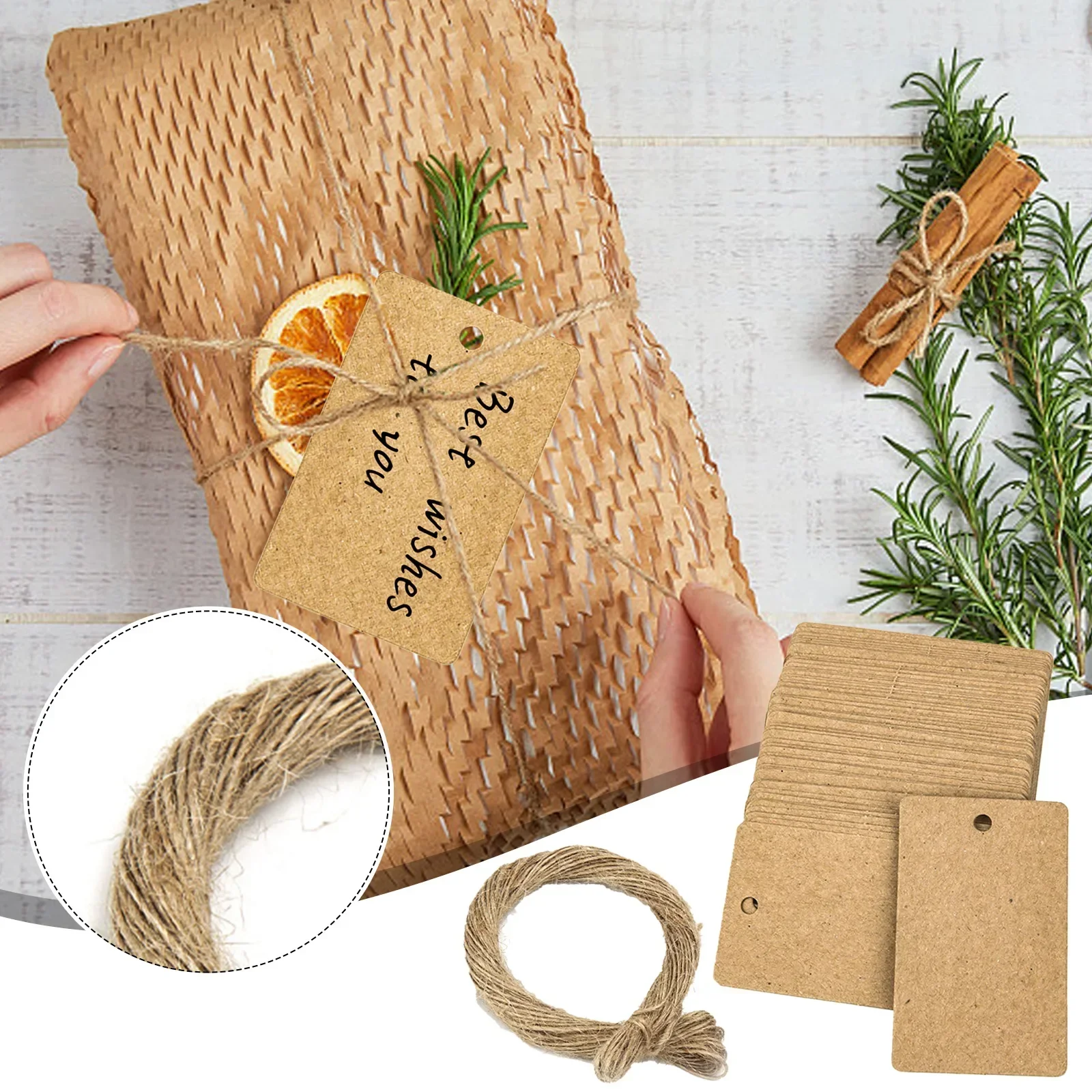Kraftpapier Tags 100PCS Kraftp - Kraft Hang Tag recensie en prijs