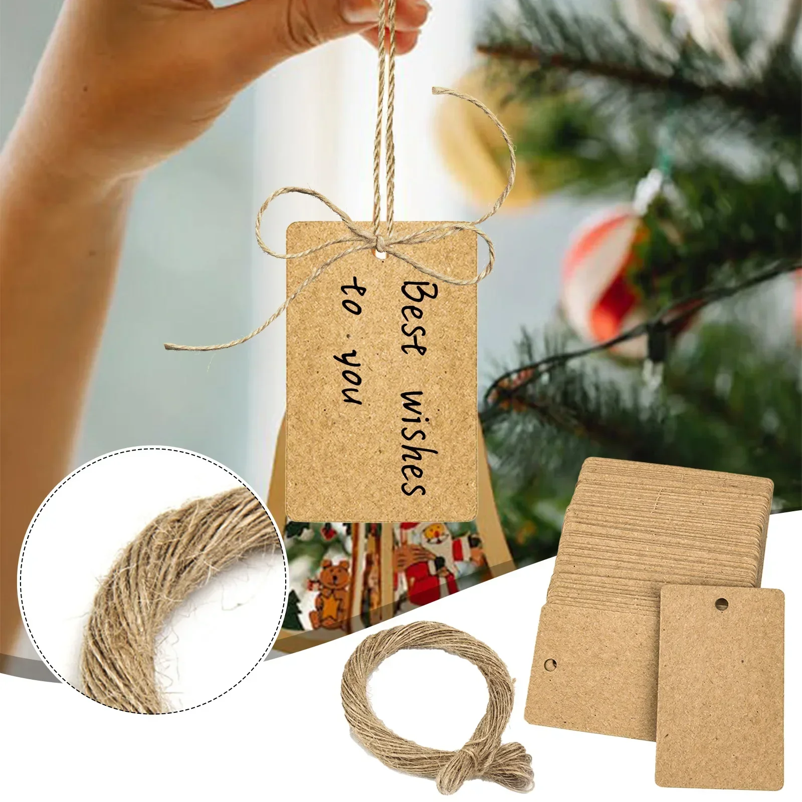 Kraftpapier Tags 100PCS Kraftp - Kraft Hang Tag recensie en prijs