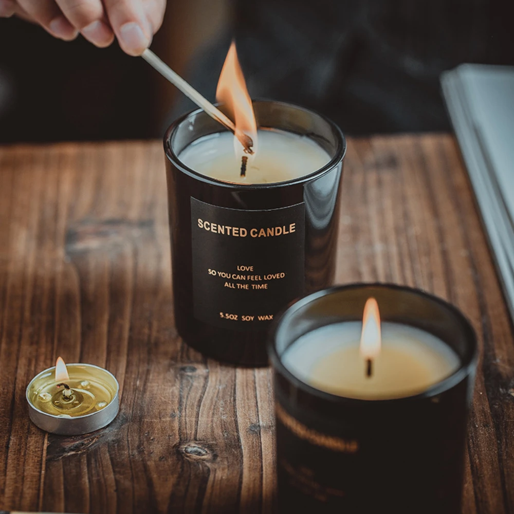 Luxe glazen kaarspot zwart wit - Candle Supplies Luxury recensie en prijs