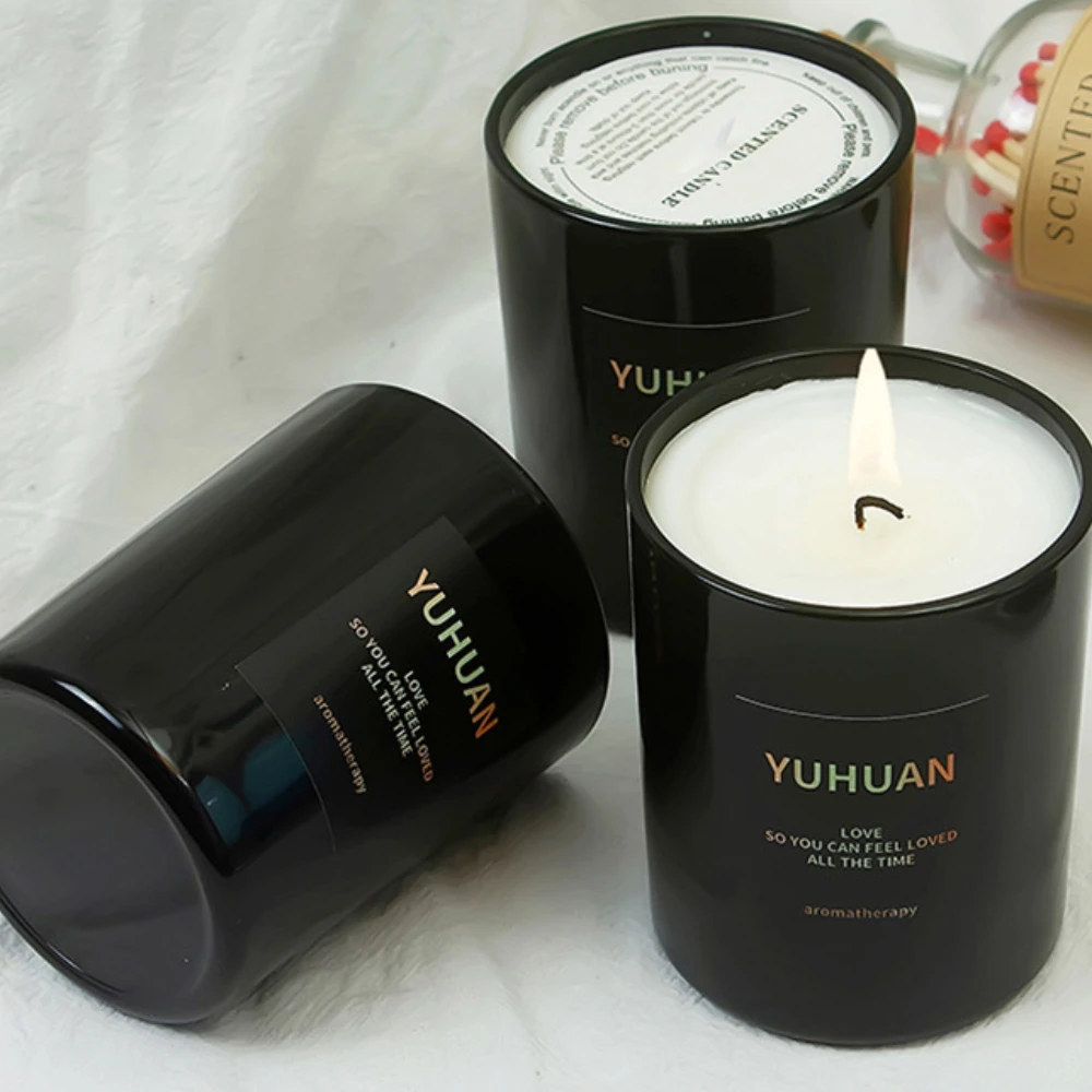 Luxe glazen kaarspot zwart wit - Candle Supplies Luxury recensie en prijs